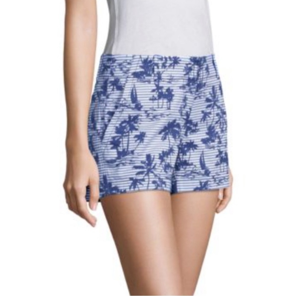 Vineyard Vines Island Scene Deep Bay Striped Shorts Size 12 Retro Style Print - Picture 10 of 10